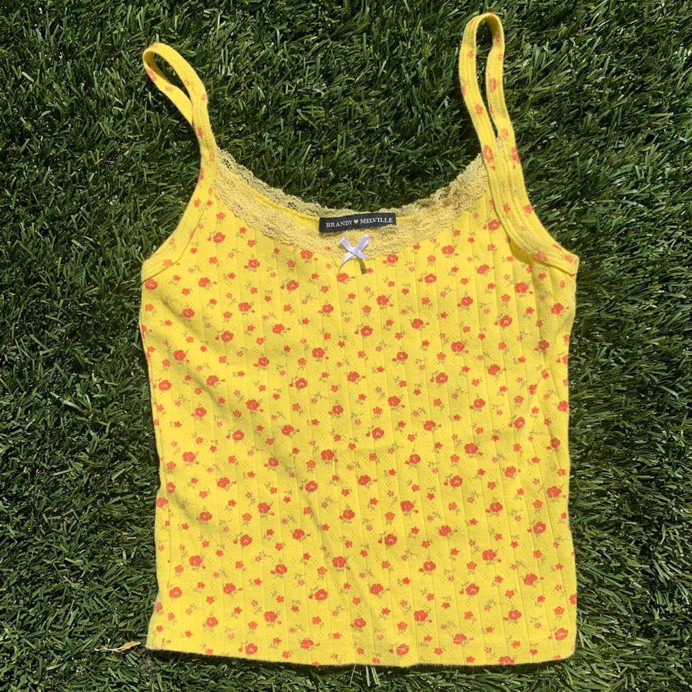 brandy Melville yellow floral Skylar